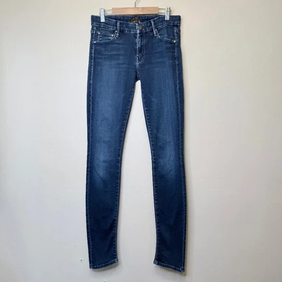 MOTHER The Looker Body Electric Low-Mid Rise Quality Stretchy Denim Skinny Jeans - Picture 3 of 16